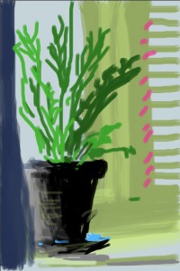 Hockney ipad plantpeg