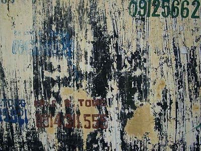 Rauschenberg-like painting (ref SB bird poo)