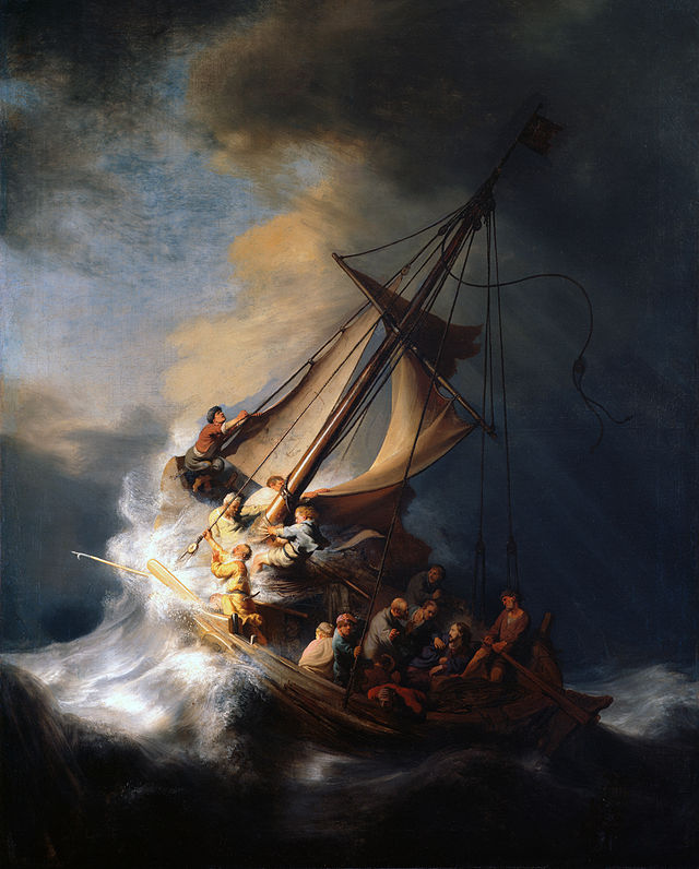 (Pic #2) The Storm on the Sea of Galilee" by Rembrandt, 1633
